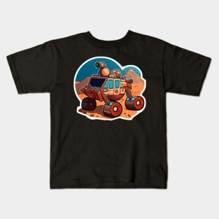 Mars Rover but he's gone for a walk in the mountainside Sticker Kids T-Shirt